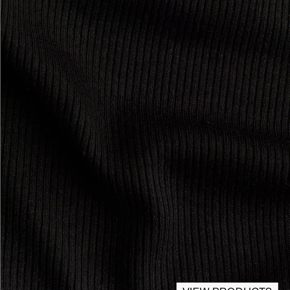 H&M Mama Maternity Long Ribbed Black Spaghetti Strap Elegant Black Maxi Dress - Picture 12 of 12